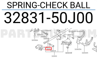 Nissan 3283150J00 SPRING-CHECK BALL