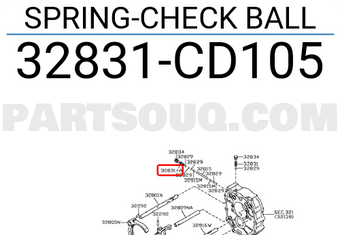 Nissan 32831CD105 SPRING-CHECK BALL