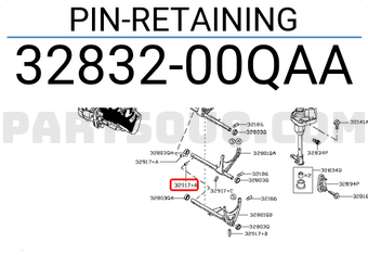 Nissan 3283200QAA PIN-RETAINING