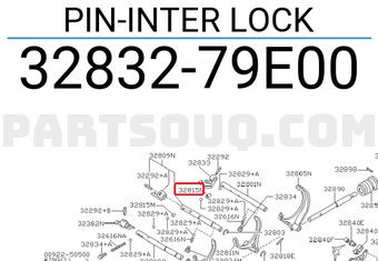 Nissan 3283279E00 PIN-INTER LOCK