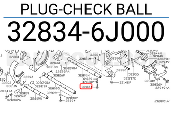 Nissan 328346J000 PLUG-CHECK BALL