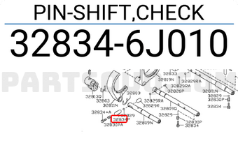 Nissan 328346J010 PIN-SHIFT,CHECK