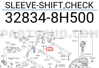 Nissan 328348H500 SLEEVE-SHIFT,CHECK