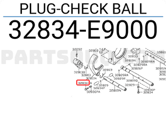 Nissan 32834E9000 PLUG-CHECK BALL