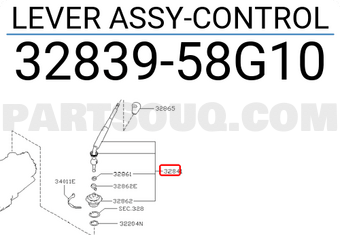Nissan 3283958G10 LEVER ASSY-CONTROL
