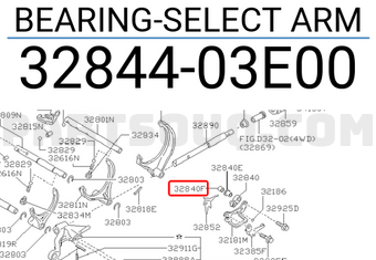 Nissan 3284403E00 BEARING-SELECT ARM