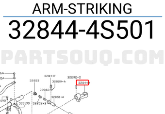 Nissan 328444S501 ARM-STRIKING