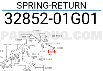 Nissan 3285201G01 SPRING-RETURN