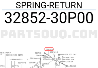 Nissan 3285230P00 SPRING-RETURN