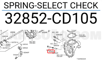 Nissan 32852CD105 SPRING-SELECT CHECK