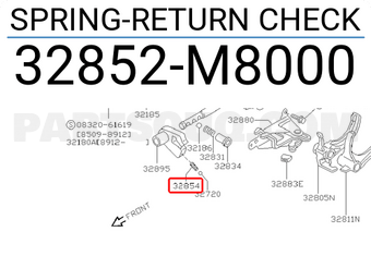 Nissan 32852M8000 SPRING-RETURN CHECK
