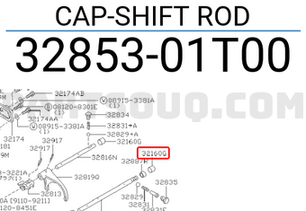 Nissan 3285301T00 CAP-SHIFT ROD
