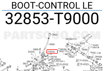 Nissan 32853T9000 BOOT-CONTROL LE