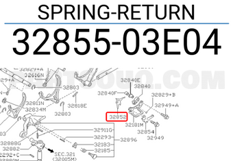 Nissan 3285503E04 SPRING-RETURN