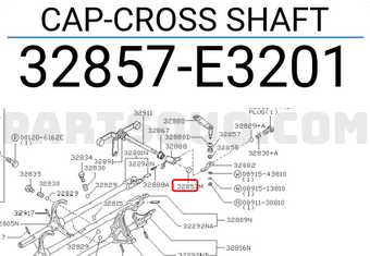 Nissan 32857E3201 CAP-CROSS SHAFT