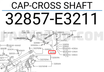 Nissan 32857E3211 CAP-CROSS SHAFT