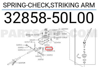 Nissan 3285850L00 SPRING-CHECK,STRIKING ARM