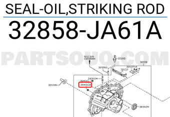 Nissan 32858JA61A SEAL-OIL,STRIKING ROD