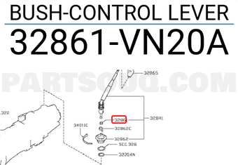 Nissan 32861VN20A BUSH-CONTROL LEVER