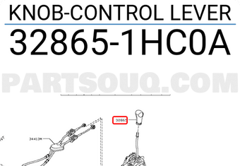 Nissan 328651HC0A KNOB-CONTROL LEVER