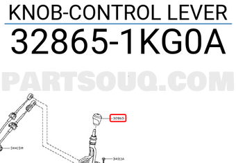 Nissan 328651KG0A KNOB-CONTROL LEVER