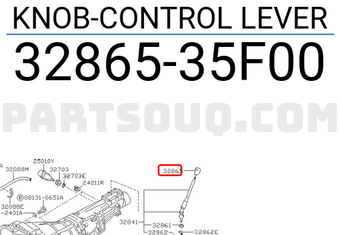 Nissan 3286535F00 KNOB-CONTROL LEVER