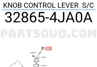 Nissan 328654JA0A KNOB CONTROL LEVER S/C