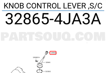 Nissan 328654JA3A KNOB CONTROL LEVER ,S/C
