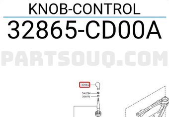 Nissan 32865CD00A KNOB-CONTROL