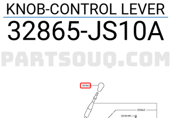Nissan 32865JS10A KNOB-CONTROL LEVER