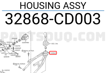 Nissan 32868CD003 HOUSING ASSY