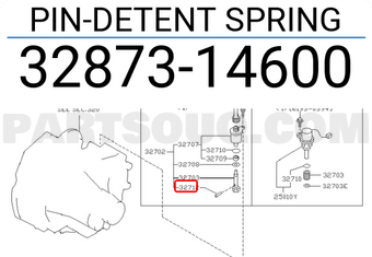 Nissan 3287314600 PIN-DETENT SPRING