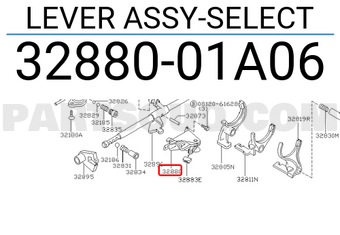 Nissan 3288001A06 LEVER ASSY-SELECT