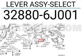 Nissan 328806J001 LEVER ASSY-SELECT