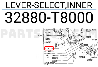 Nissan 32880T8000 LEVER-SELECT,INNER