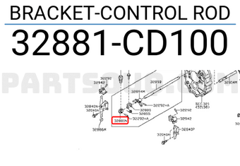 Nissan 32881CD100 BRACKET-CONTROL ROD