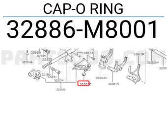Nissan 32886M8001 CAP-O RING