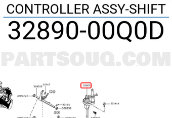 Nissan 3289000Q0D CONTROLLER ASSY-SHIFT