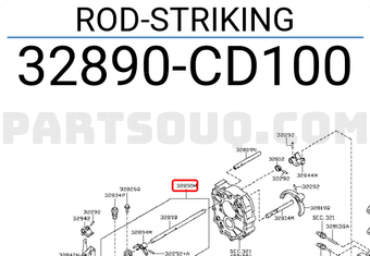 Nissan 32890CD100 ROD-STRIKING
