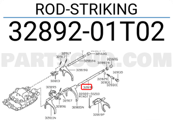 Nissan 3289201T02 ROD-STRIKING