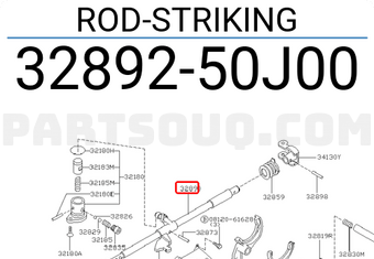 Nissan 3289250J00 ROD-STRIKING