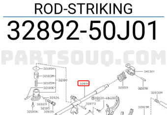 Nissan 3289250J01 ROD-STRIKING