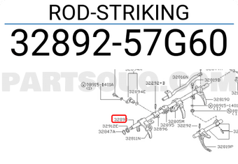 Nissan 3289257G60 ROD-STRIKING