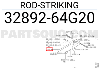 Nissan 3289264G20 ROD-STRIKING