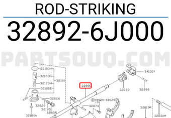Nissan 328926J000 ROD-STRIKING