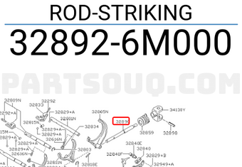 Nissan 328926M000 ROD-STRIKING