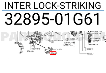 Nissan 3289501G61 INTER LOCK-STRIKING