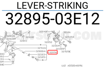 Nissan 3289503E12 LEVER-STRIKING
