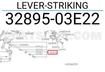 Nissan 3289503E22 LEVER-STRIKING