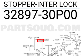 Nissan 3289730P00 STOPPER-INTER LOCK